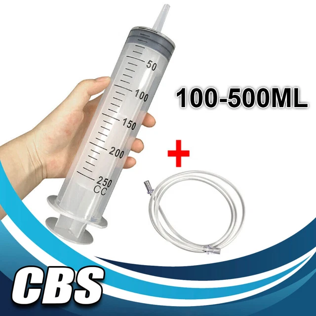 Einmalspritzen 100-500ml Liquidspritzen Blasenspritzen Einwegspritzen +Schlauch