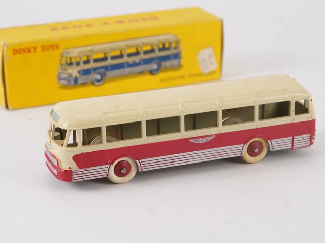 Dinky Toys Ancien - Autocar Chausson Réf 29 F - Bleu Et Crème - Boîte D'origine - 1958