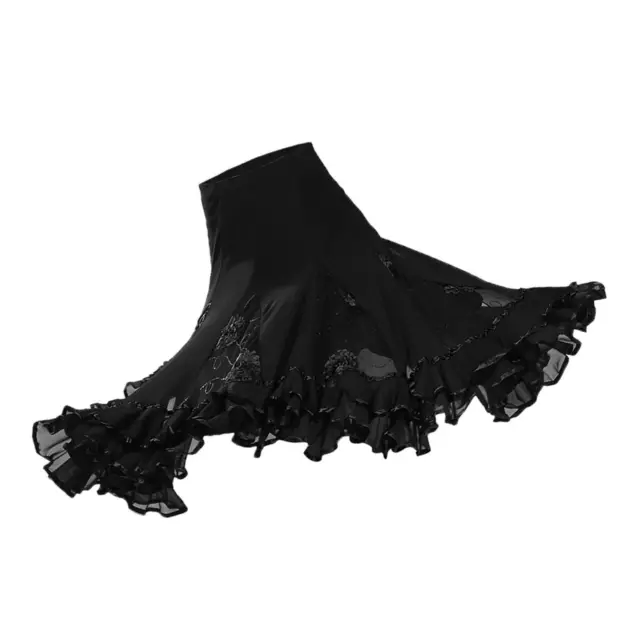 Robe de Danse Latine Design de Broderie à Paillettes Unique Accesiros