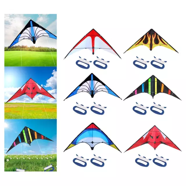 Stunt Power Kite Outdooroutdoor Flying 2 Line Control Kite for Hiking Tricks