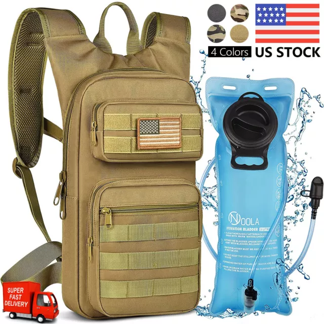 NOOLA 3L Water Bladder Bag Hydration Backpack Pack Hiking Camping Biking Outdoor