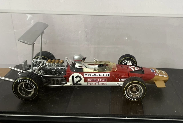 QUARTZO GOLD LEAF Lotus 49B USA GP 1968 Mario Andretti 1/18 Scale 