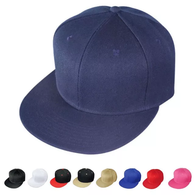 1 DOZEN Plain Blank Retro Flat Bill Vintage 6 Panel Baseball Hats Caps WHOLESALE