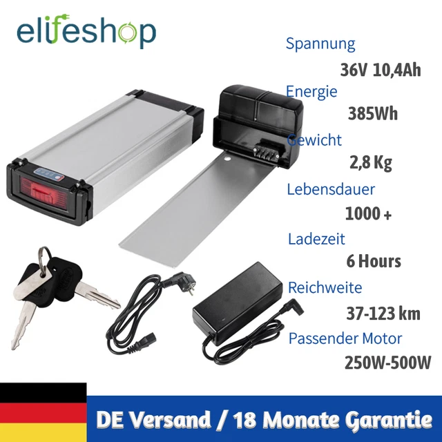 E-Bike Akku 3300W Motor 72V 20Ah E-Bike Akku - Wasserdichter Lithium-Akku Mit Ladegerät Für E-Bikes Lithium Akku 20Ah