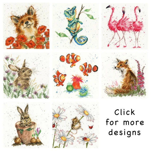 BOTHY THREADS Counted Cross Stitch Kits Wrendale Animals Hannah