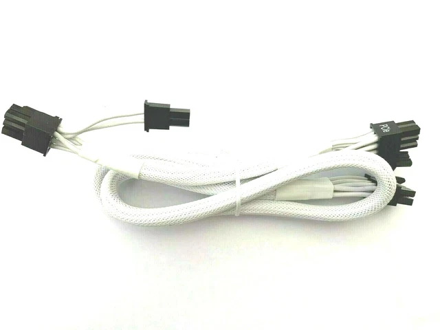 Corsair White Cable Type4 PCIe 8Pin to (2x 6+2PIN) PCI Express Type 4 RMx HXi HX