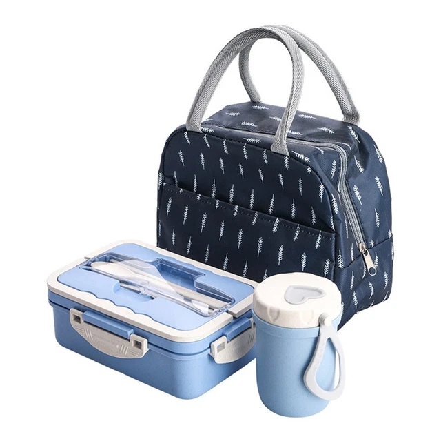 Boîte à Lunch Isotherme Pour Enfants Avec Motif Voitures - 2 Séparateurs Et Fourchette Inclus - Légère Et Facile à Nettoyer