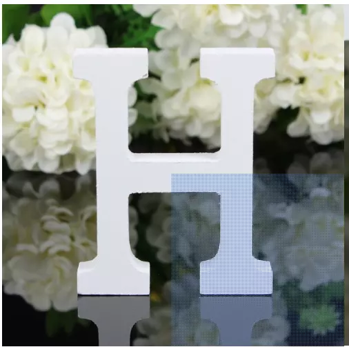 English Letter H Decoration Spot Wooden Home Furnishings ins Decoration