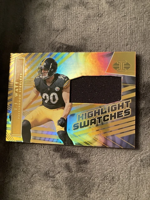 2022 Panini Illusions Highlight Swatches TJ Watt #HS-TW Pittsburgh Steelers Card