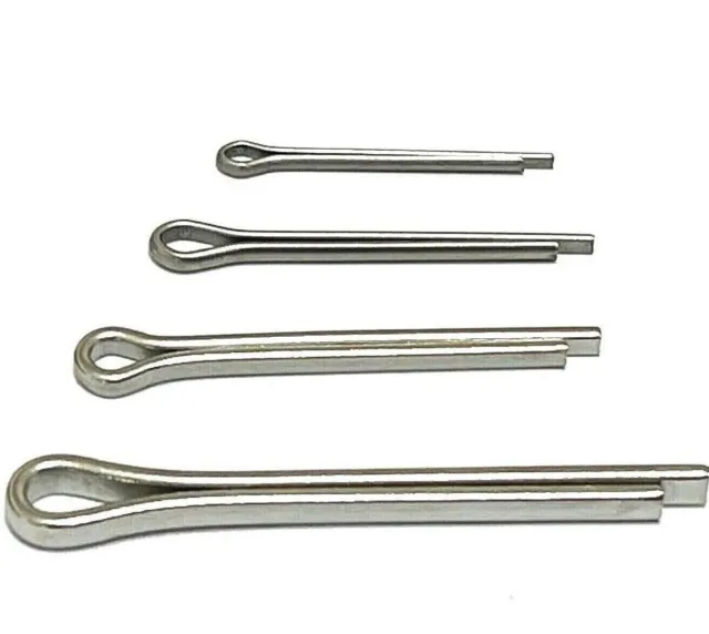 Split Cotter Pins Stainless Steel A4 Marine Grade 316 1.6mm 2.0mm 3.2mm 4mm 5mm