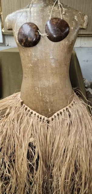 WWII ERA GRASS Hula Skirt and Coconut Bra £50.26 - PicClick UK