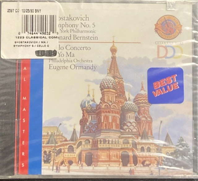 【中古】 Symphony 5 Cello Concerto Shostakovich ,Ma ,Bernstein Leonard Bernstein - Shostakovich: Symphony No.5, Cello