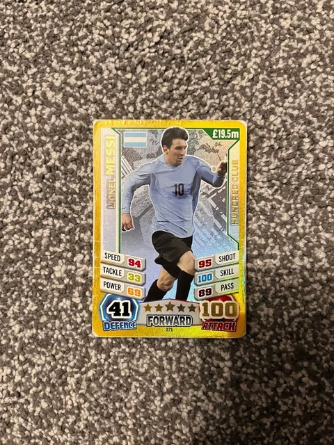Carte De Foot Topps Match Attax 2010 - Lionel Messi Argentine (équipe D'Afrique Du Sud) - Collection World Cup
