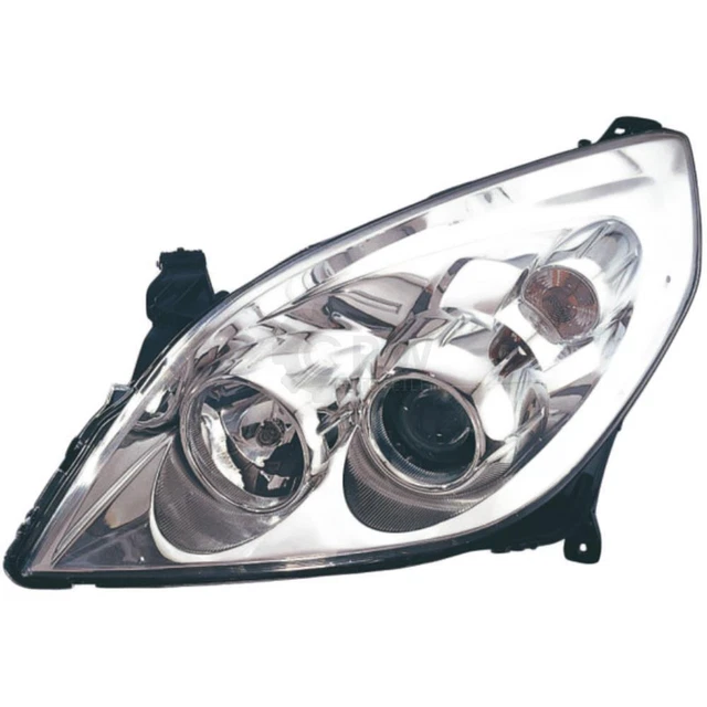 Halogen Headlight Left H1 Chrome for Vauxhall Vectra C Caravan Cc