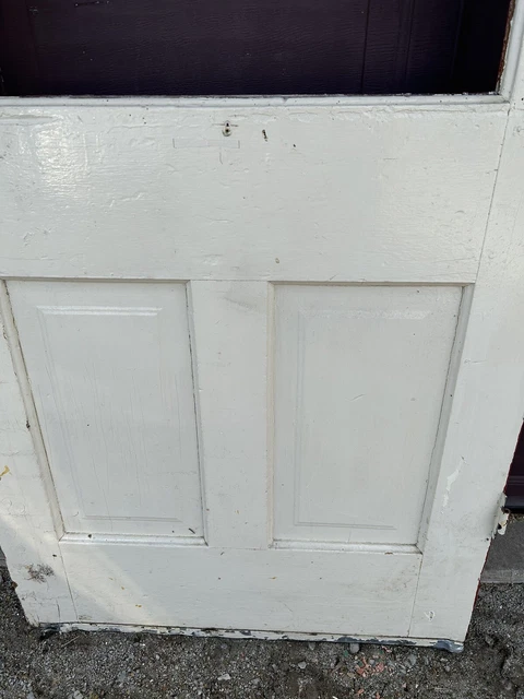 Antique Vintage Wood Entry Door 8