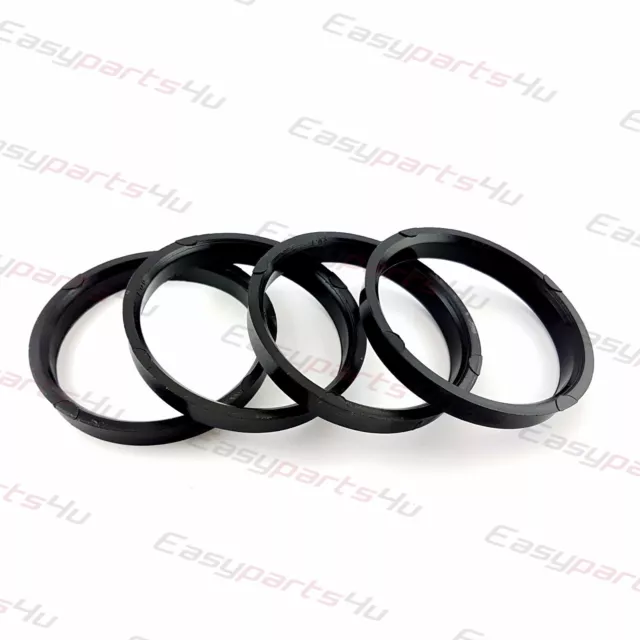 4x Spigot Rings 66,6  mm - 60,1 mm Conversion spigot rings for alloy wheels