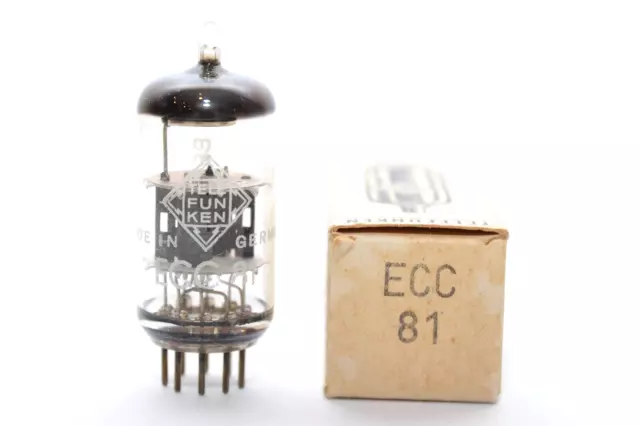 Genuine Telefunken Berlin ECC81 / 12AT7 / HiFi Audio Röhre / Amps Tube, NIB, NOS