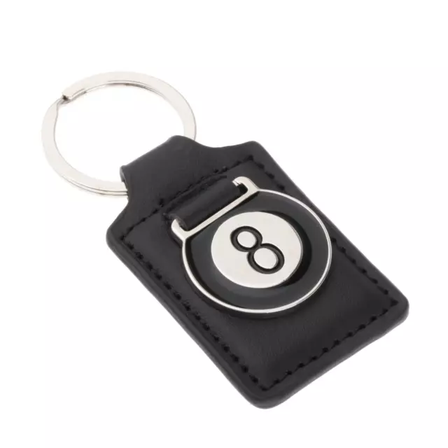 Billiard Pool Keychain Table Ball Key Charm No.8 Key Chain