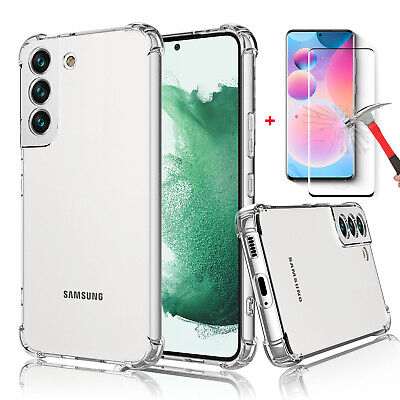 For Samsung Galaxy S22/S22+/S22 Ultra Crystal Clear Case Cover +Screen Protector