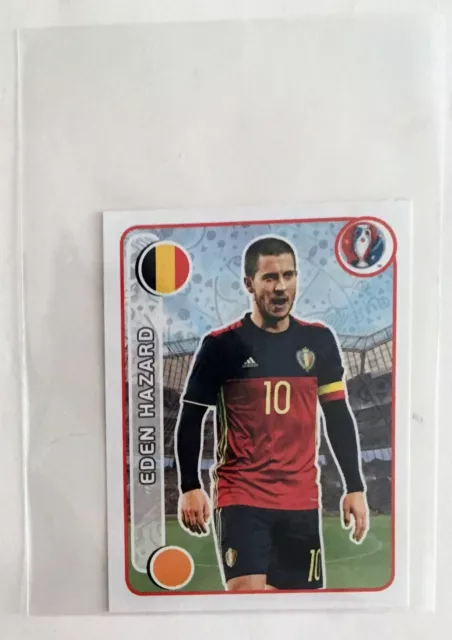 Sticker Image Autocollant N° 485 Eden Hazard Belgique Belgium Panini Euro 2016