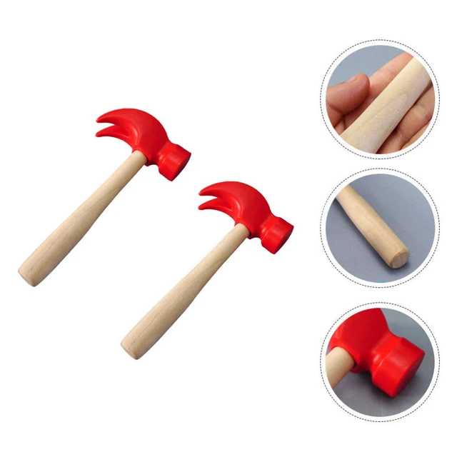 2 pz giocattoli per martelli in legno simulazione bambini martelli strumenti di manutenzione giocattoli