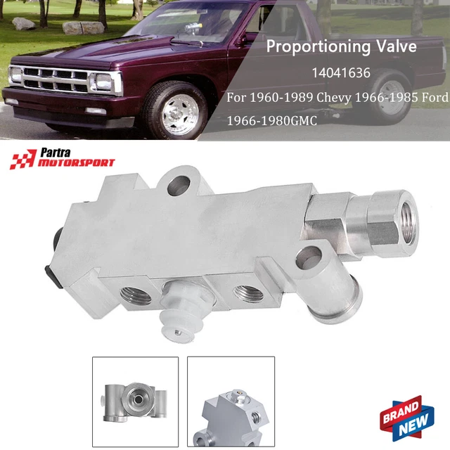 DISC ALUMINUM COMBINATION Proportioning Valve Disc/Drum For Chevy Ford