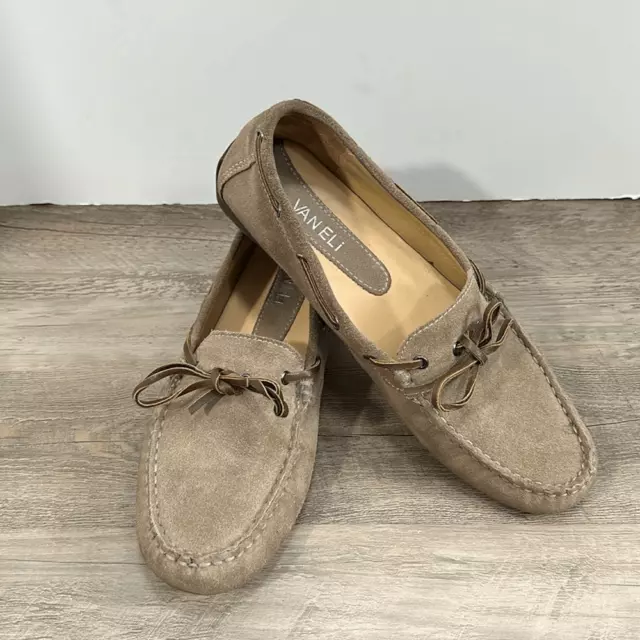 Vaneli Suede Women’s Driving Loafers Moccasins sz 9 #G733