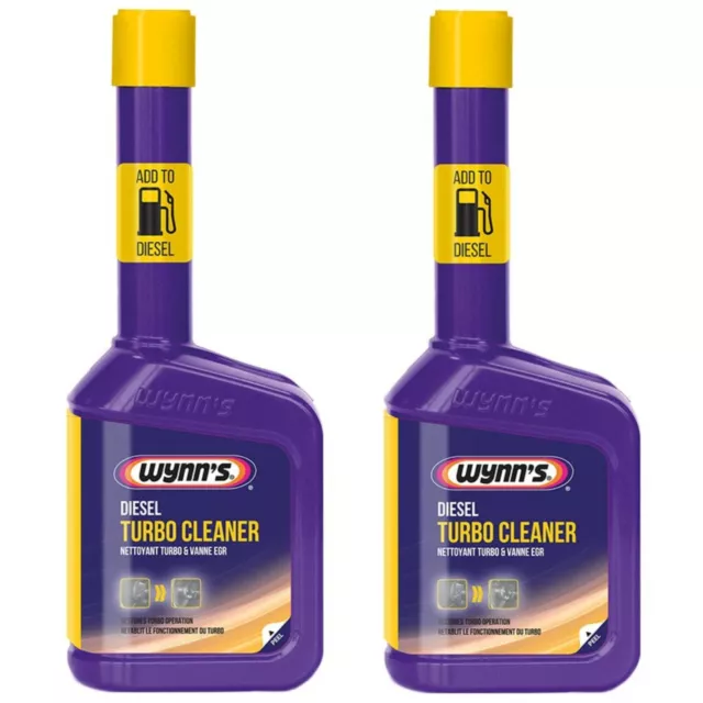 2 x Wynn's Diesel Turbo Vane EGR Cleaner Restores Valve Treatment 325ml