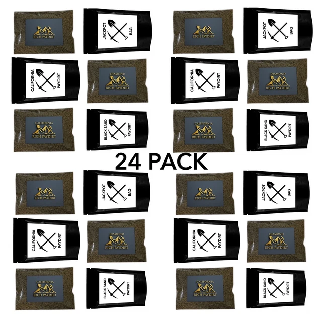Bundle Paydirt Bags Guaranteed Rich Gold Panning Paydirt | 24 Bags Gold Hunt