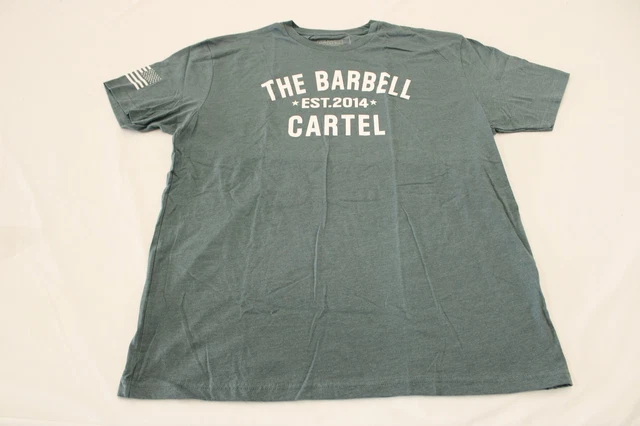 The Barbell Cartel Men's S/S Classic Logo T-Shirt EJ2 Indigo Size XL NWT
