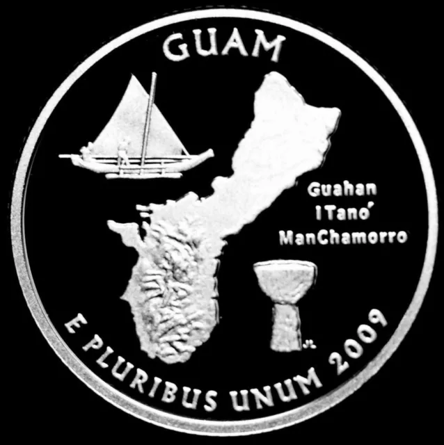 2009-S 25C Territories Quarter Guam GDC Proof 90% Silver  (I choose)