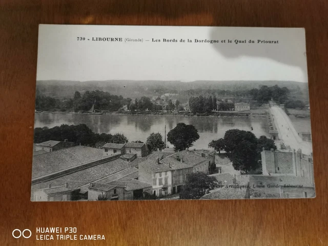 CPA - 33 - GIRONDE - Les Bords de la Dordogne et le Quai du Priourat