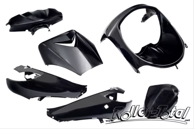 Kit Carénage Noir Métallisé 6 Pièces Peugeot Vivacity Bodykit Bodyparts Kit