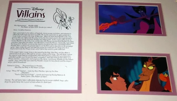 New Disney Park Villain Jafar Aladdin Collectible Art Le 15Oo Reduced $100. Off 3