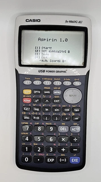 CALCULATOR CASIO FX 9860G AU USB Power Graphic Large Screen