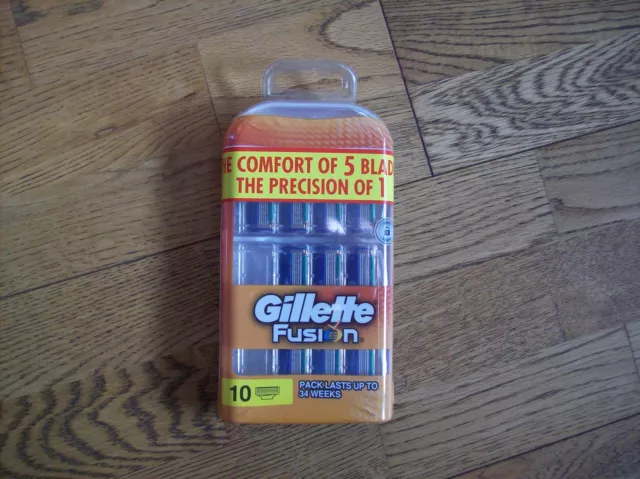 Gillette Fusion Value Pack 10 Blades.......brand New & Sealed