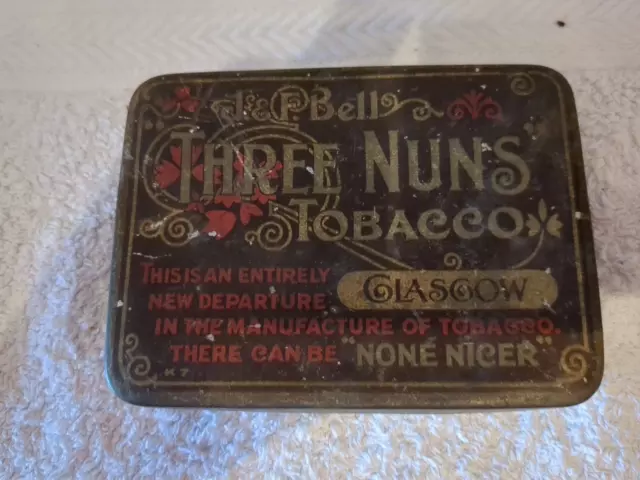 Vintage Tobacco Tin * Three Nuns