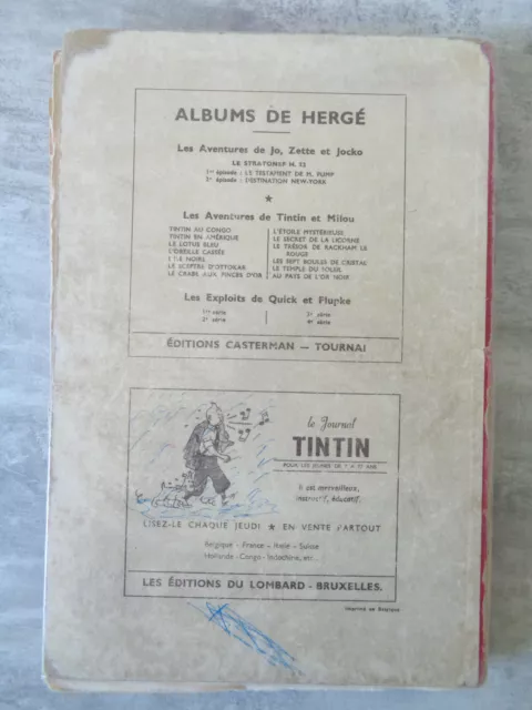 ALBUM JOURNAL TINTIN n°14 1951 EO Belge Reliure du 2 au 18 Bd Bande Dessinée 2