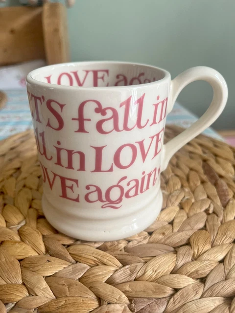EMMA BRIDGEWATER PINK Toast Let’s Fall In Love Again Mug £30.00 ...