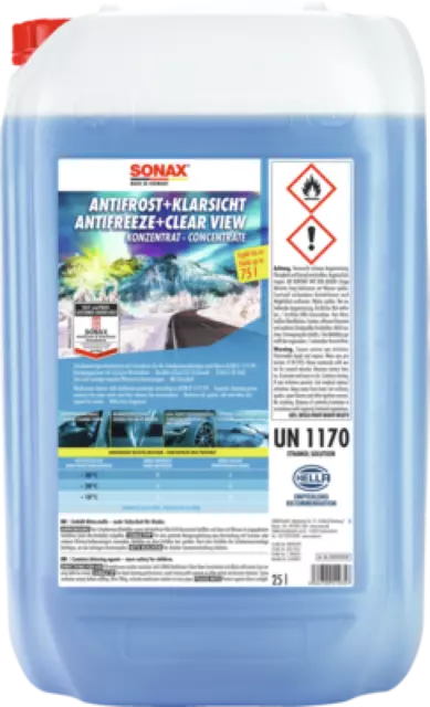 SONAX 03327050 Antifrost + Klarsicht Konzentrat Citrus 25L Frostschutzmittel