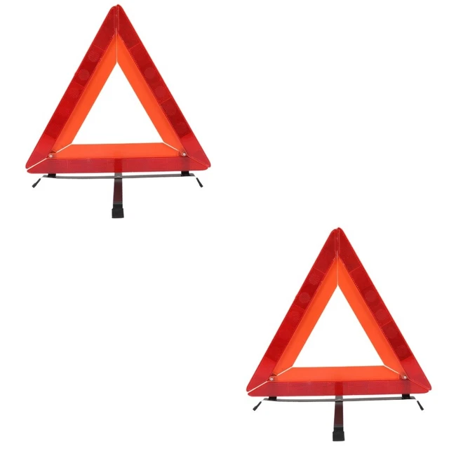 2 pz scheda pieghevole treppiede approvata triangoli riflettenti punti