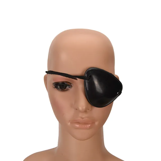 Pirate Skull Crossbone Concave Eye Patch Foam Groove Eyeshades For Lazy Eye_j G1