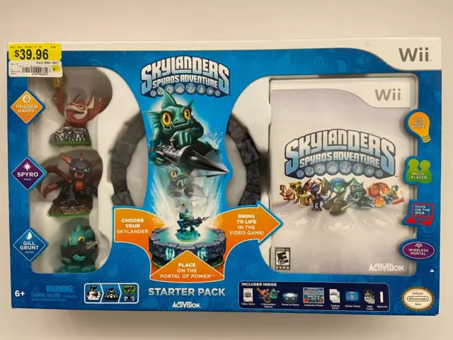 Skylanders Spyro’s Adventure Wii Starter Pack (Factory Sealed! Great Condition!) Skylanders Spyro’s Adventure Wii Starter Pack (Factory Sealed! Great Condition!)