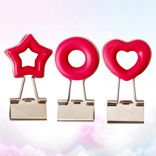3 Pcs Büro Bindemittel Clip Für Dokumentenmappen Ordnerklammer