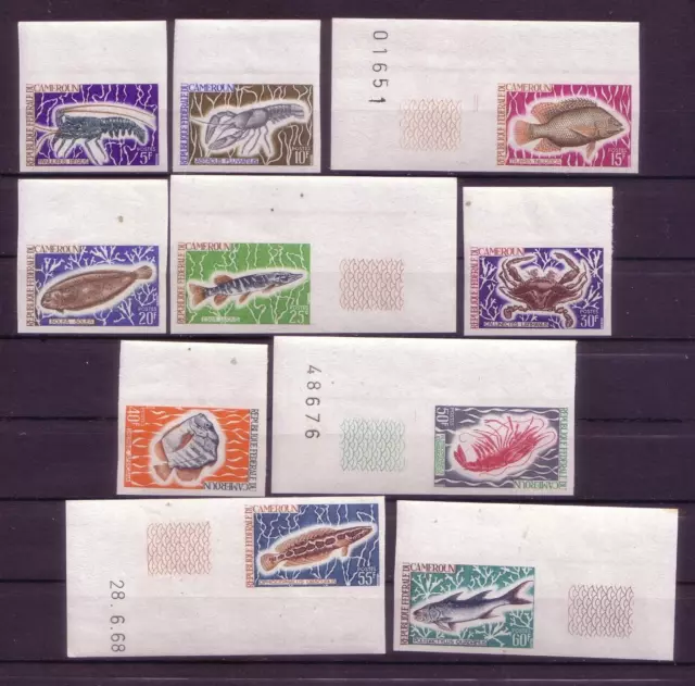 Meerestiere  Kamerun Fische 541-50 Ungezähnt  **/ MNH