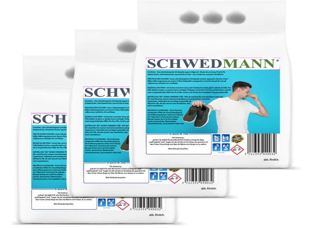 SCHWEDMANN® 300g Schuhdeo Schuhpuder gegen Fußgeruch! NEUHEIT !