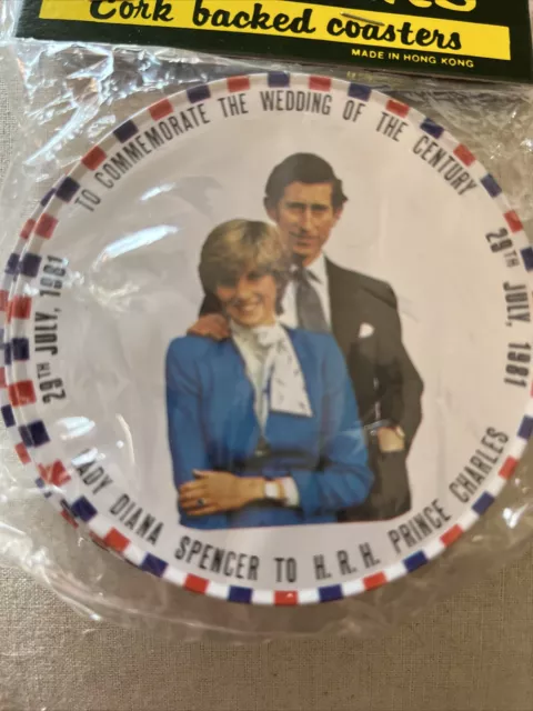 coasters to commemorate the wedding - lady diana spencer & prince Charles 2