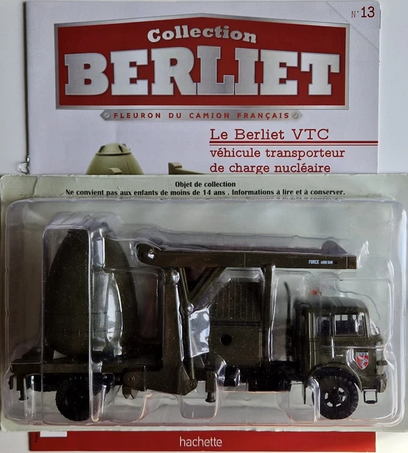 Camion Berliet VTC Transport Têtes Nucléaires 1/43 Hachette IXO