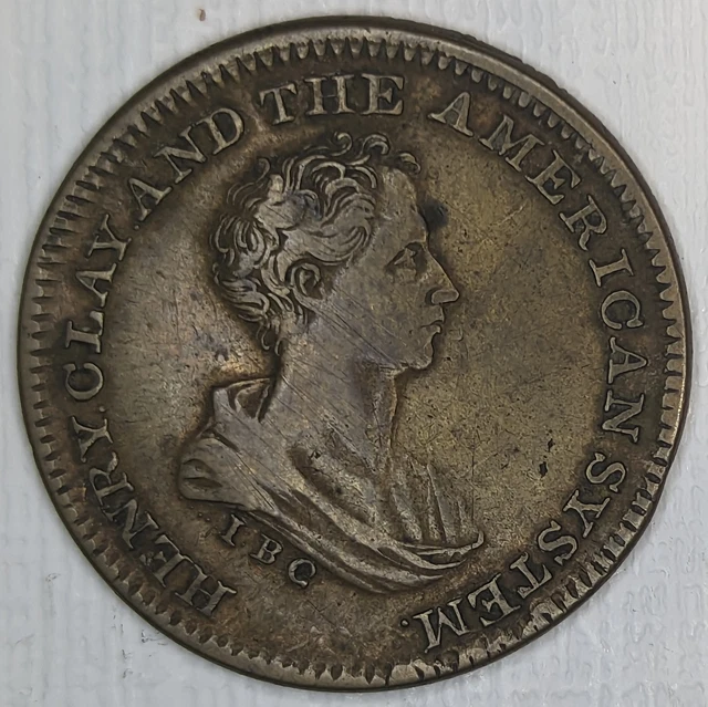 1840 HENRY CLAY Hard Times Token HC-1840-1 HT-79 Low 192