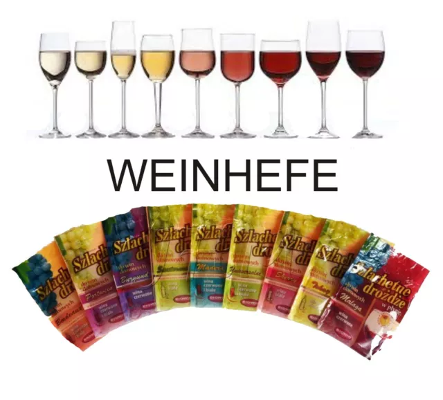 Weinhefe Flüssig Reinzuchthefe Naturhefe Gärhefe Weiß Rotwein Hefenährsalz